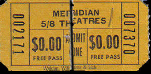 Meridian Mall West 4 - Old Ticket Stub From Andrew Wilson (newer photo)